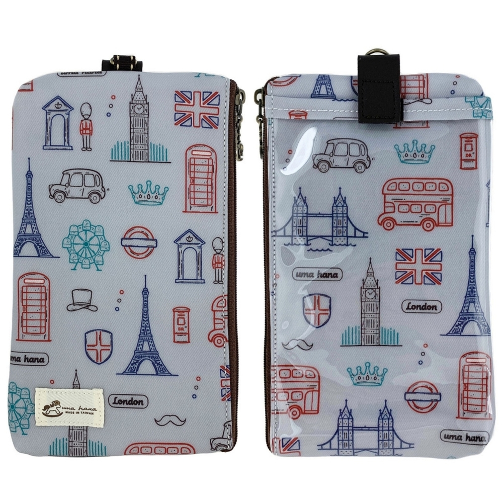 Waterproof Europe Phone Case Pouch W/ Neck Strap